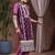 women ethnic motifs printed regular kurta with trousers