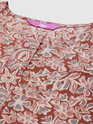 women floral printed regular kurta with patiala & with dupatta 2