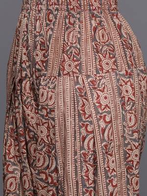 women floral printed regular kurta with patiala & with dupatta 3
