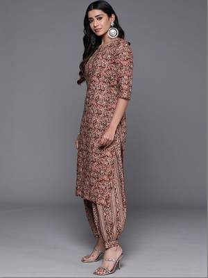 women floral printed regular kurta with patiala & with dupatta 7
