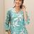 women floral printed regular thread work kurta with trousers & with dupatta
