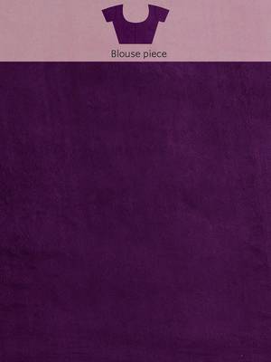 Purple purple & gold-tones floral embroidered saree 5