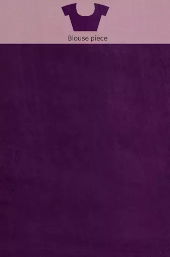 Purple purple & gold-tones floral embroidered saree