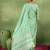 women ethnic motifs yoke design regular kurta with trousers & with dupatta