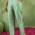 women ethnic motifs yoke design regular kurta with trousers & with dupatta