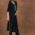 women floral embroidered regular sequinned kurta with trousers & with dupatta