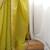 Lime embellished sequinned silk blend designer saree