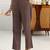 women ethnic motifs printed regular cotton blend kurta with trousers & with dupatta