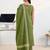 ethnic motifs printed v neck sleeveless kurta with palazzos & dupatta