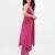 women striped regular kurta with palazzos