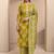 women floral printed regular thread work kurta with trousers & with dupatta