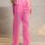 libas pink chevron printed straight suit set with dupatta
