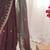 Multicolor ethnic motifs embroidered  chiffon heavy work saree