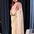 Cream embroidered organza designer saree