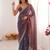 Multicolor embellished embroidered  chiffon heavy work saree