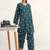 women ethnic motifs printed regular cotton blend kurta with palazzos