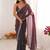 Multicolor embellished embroidered  chiffon saree