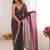 Multicolor embellished embroidered  chiffon saree