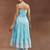 womens blue self design cotton anarkali kurta with trousers