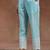 womens blue self design cotton anarkali kurta with trousers