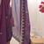Purple embellished embroidered  chiffon heavy work saree