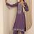women ethnic motifs embroidered regular thread work kurta with trousers