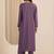 women ethnic motifs embroidered regular thread work kurta with trousers