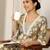 floral printed v-neck kurta with trouser