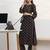 libas black ajrakh print a-line kurta set