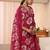 women floral printed regular kurta with trousers & with dupatta