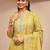 women ethnic motifs printed regular thread work kurta with trousers & with dupatta