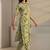libas green floral printed straight suit set with dupatta
