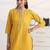 libas yellow woven striped straight suit set with dupatta