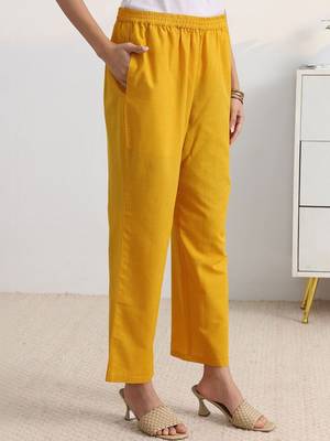 libas yellow woven striped straight suit set with dupatta 4