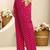 libas pink ethnic motif printed straight suit set with dupatta
