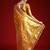 Yellow woven design zari satin banarasi saree