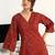 women printed regular kurta with trousers