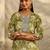women printed regular thread work kurta with trousers & with dupatta