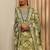 women printed regular thread work kurta with trousers & with dupatta