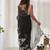 Black floral embroidered organza saree