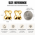 Gold-plated x-cross stud earrings, anti-tarnish jewellery