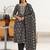 women floral printed regular cotton blend kurta with trousers & with dupatta