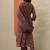 floral printed mirror work pleated mirror work a-line kurta with trousers & dupatta