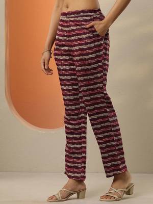 floral printed mirror work pleated mirror work a-line kurta with trousers & dupatta 7