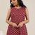 women ethnic motifs printed regular kurta with trousers