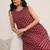women ethnic motifs printed regular kurta with trousers