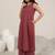 women ethnic motifs printed regular kurta with trousers