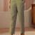 green ethnic printed cotton blend straight suit set