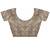 Grey embellished sequinned silk blend designer saree