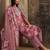 women ethnic motifs printed regular thread work kurta with palazzos & with dupatta
